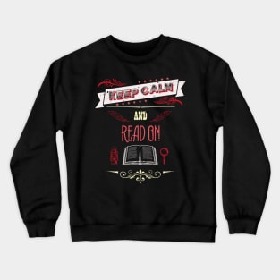 Keep Calm and Read On Vintage RC08 Crewneck Sweatshirt